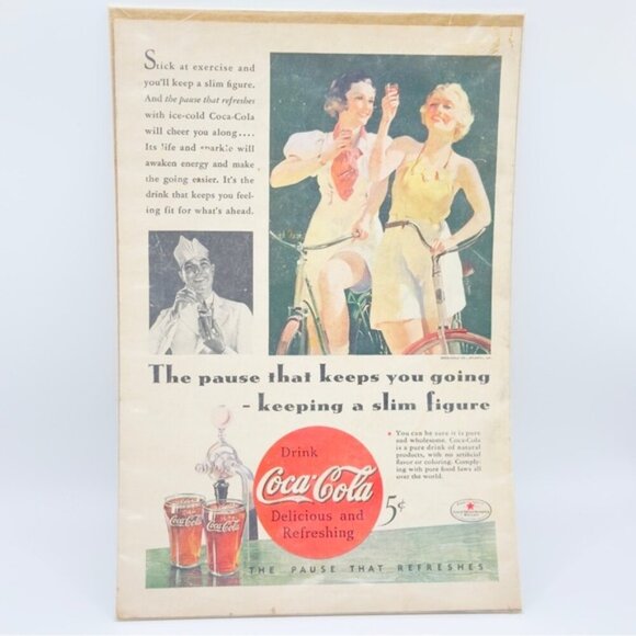 1933 Coca-Cola Vintage Style Ad Prints Lot of 2 Reproduction 8.5x11" - Picture 13 of 14